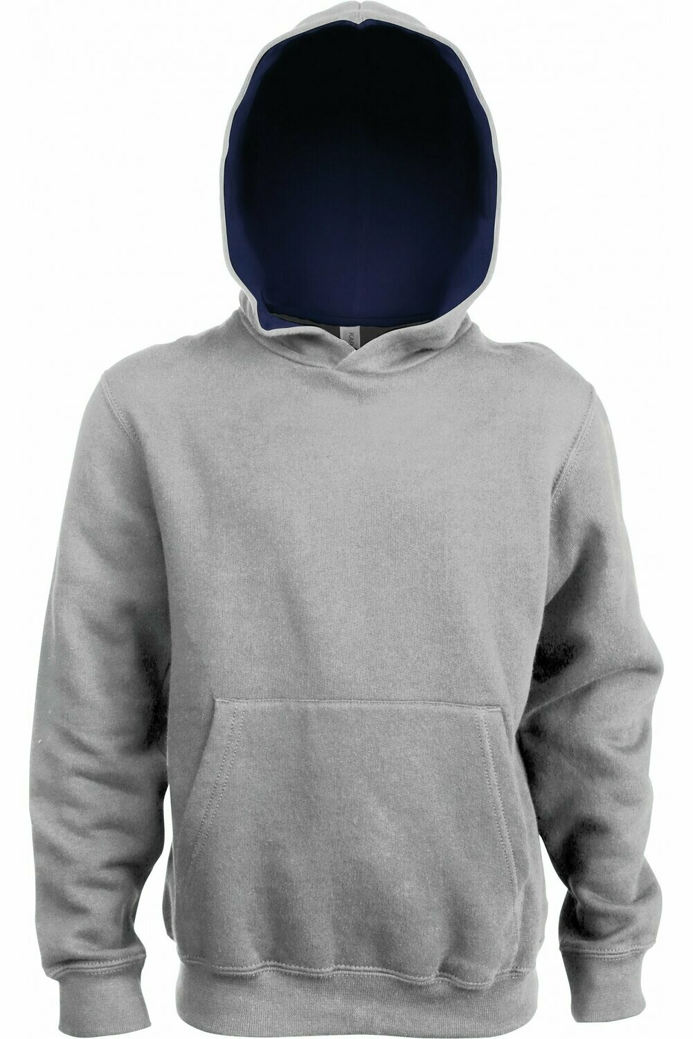 Sweat-shirt à capuche contrastée Enfant Kariban