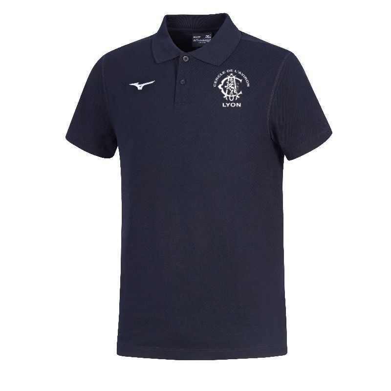 Polo coton MIZUNO coupe Enfant CAL, Couleur: Marine