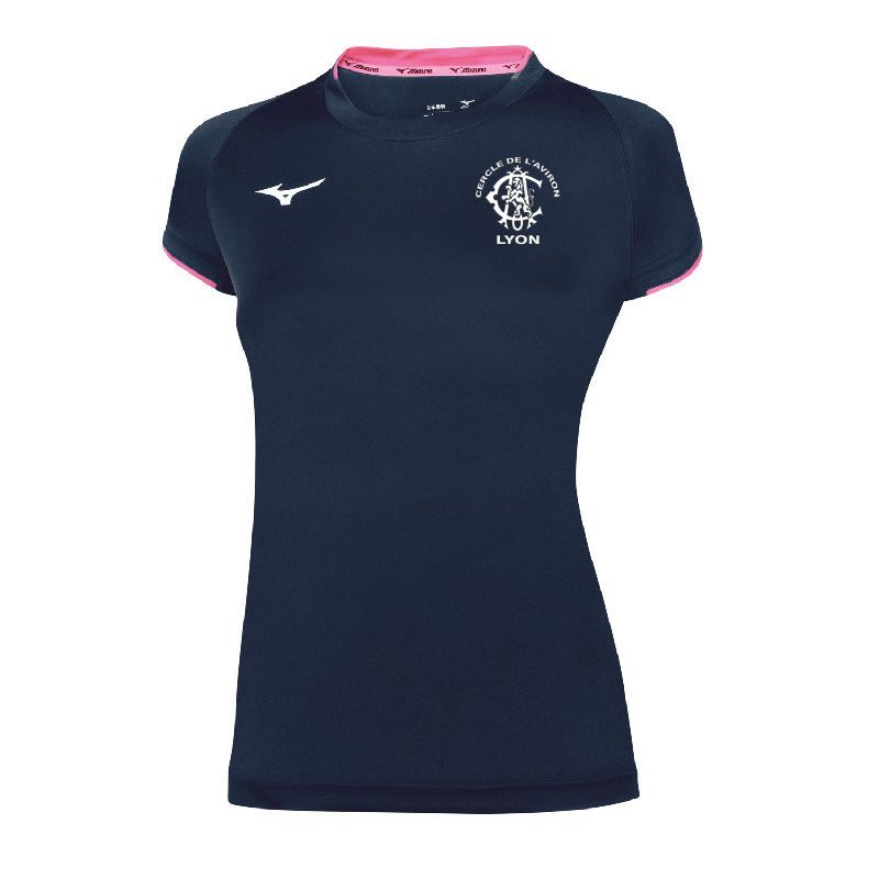 Tee-shirt technique MIZUNO femme CAL, Coloris: Marine
