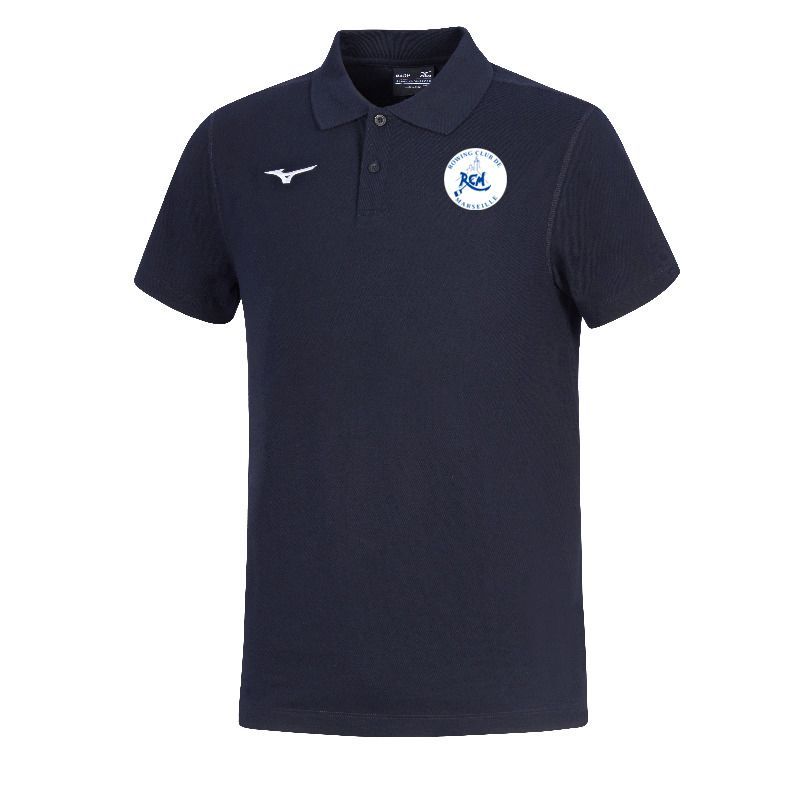 Polo coton MIZUNO coupe Enfant RCM, Couleur: Marine