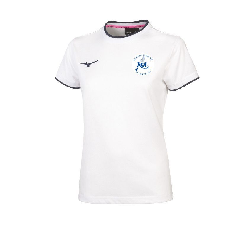 Tee-shirt coton MIZUNO femme RCM, Coloris: Blanc