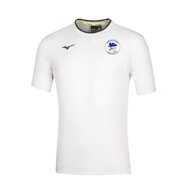 Tee-shirt coton MIZUNO femme AMT, Coloris: Blanc