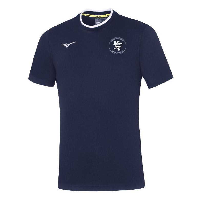 Tee-shirt coton MIZUNO homme AMT, Coloris: Marine