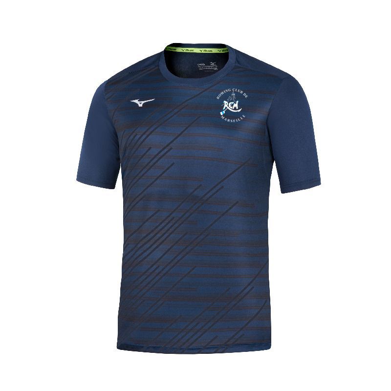 Tee-shirt technique CHIBA  MIZUNO homme RCM, Coloris: Marine