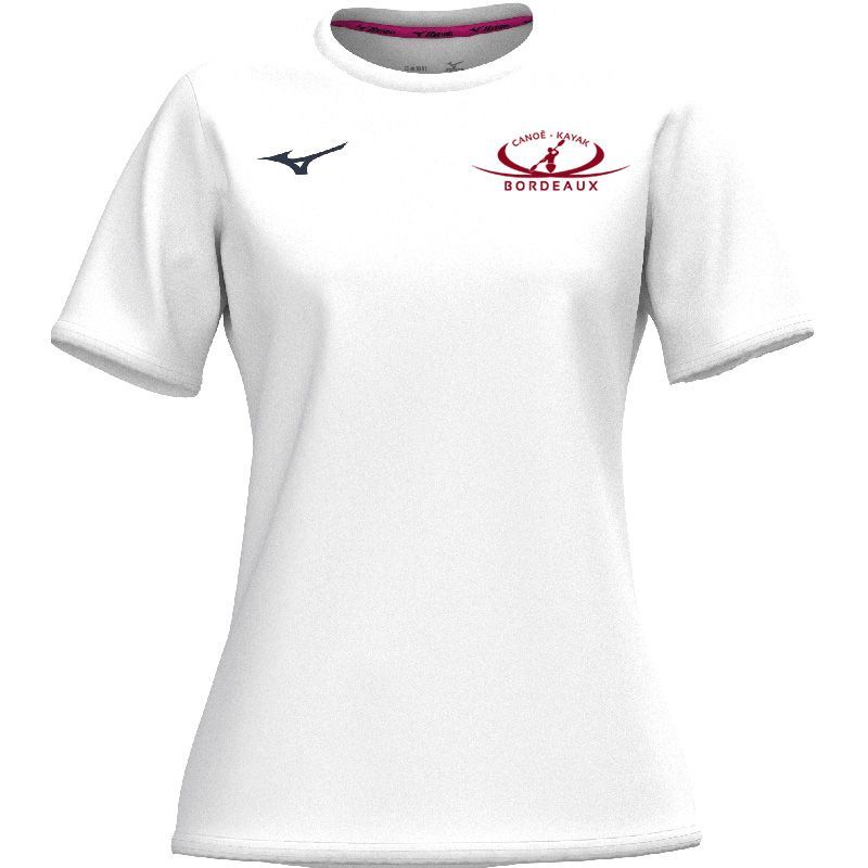 Tee-shirt technique MIZUNO coupe femme ENBCK, Coloris: Blanc