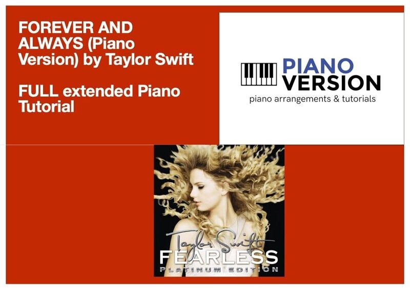 FOREVER AND ALWAYS, Full Piano Tutorial
