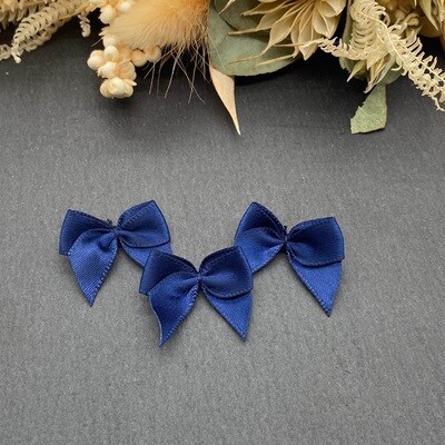 Mini Satin Schleife 24 × 24 mm marine Mini Satin Schleife 24 × 24 mm marine