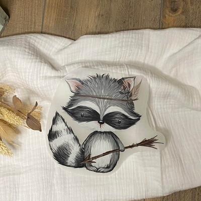 Bügelbild Bohowaschbär 15,5 x 14,5 cm (BxH) Bügelbild Bohowaschbär 15,5 x 14,5 cm (BxH)