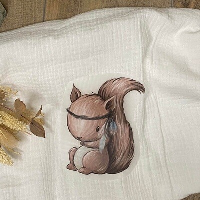 Bügelbild Boho Eichhörnchen 10 x 13 cm (BxH) Bügelbild Boho Eichhörnchen 10 x 13 cm (BxH)