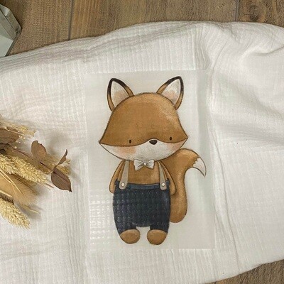 Bügelbild Vintage Fuchs 11 x 16,5 cm (BxH) Bügelbild Vintage Fuchs 11 x 16,5 cm (BxH)