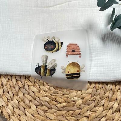 Bügelbild Set Bienen Mini