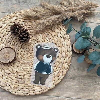 Bügelbild Vintage Bär Bügelbild Vintage Bär