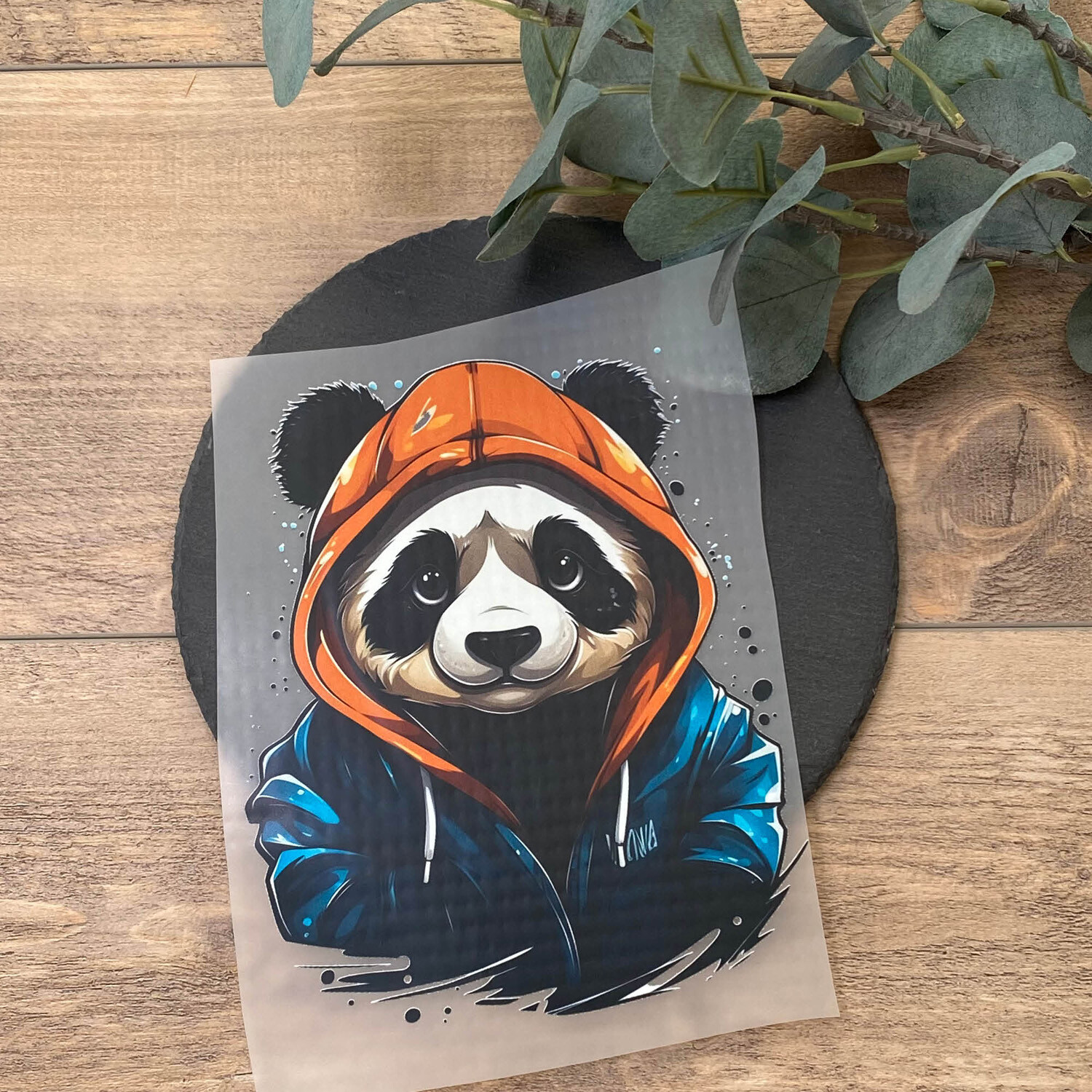 Bügelbild Panda 1 14 cm x 18 cm  (BxH)