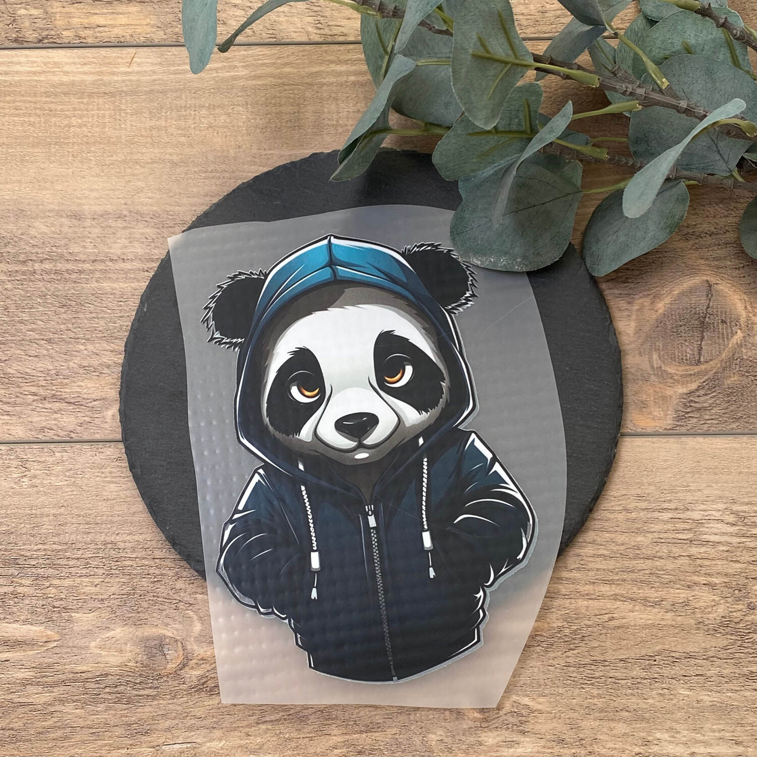 Bügelbild Panda 2 12 cm x 18 cm  (BxH)