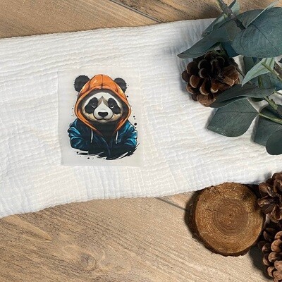 Bügelbild Panda 1 7 cm x 8,5 cm (BxH)