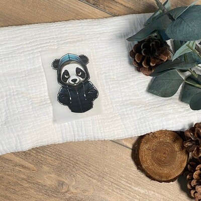 Bügelbild Panda 2 6 cm x 8,5 cm (BxH)