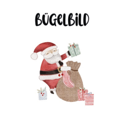 Bügelbild Geschenke verteilen Bügelbild Geschenke verteilen