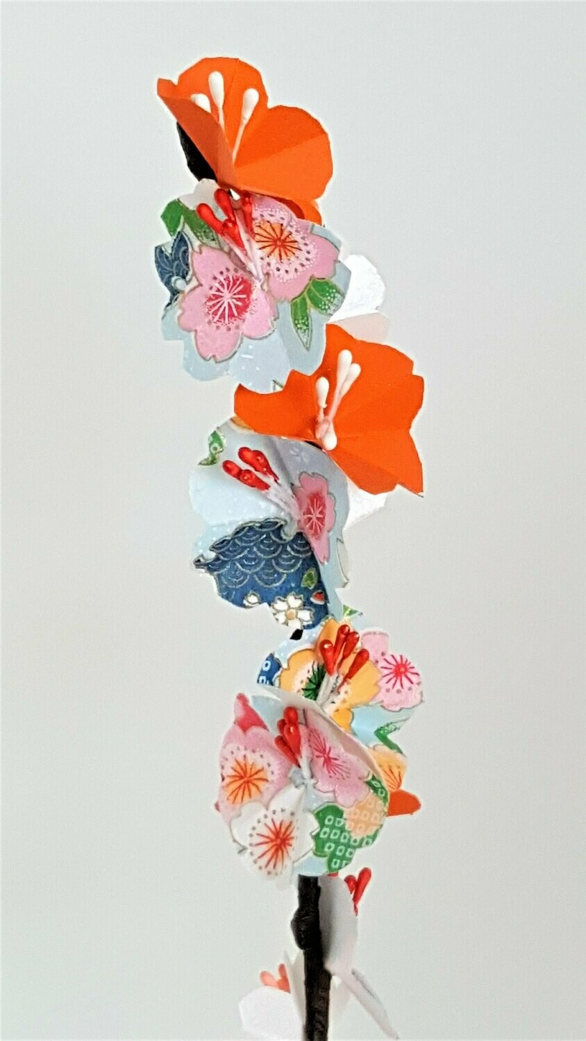 Branche de cerisier Collection Les Fleuries orangé