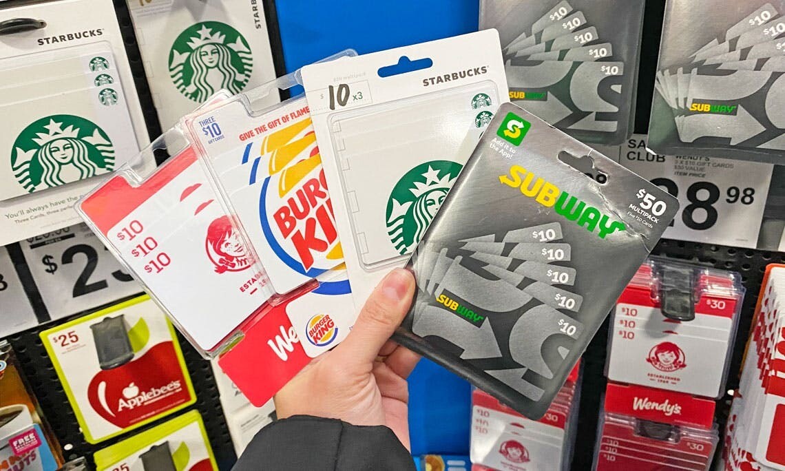 Fast Food Gift Cards