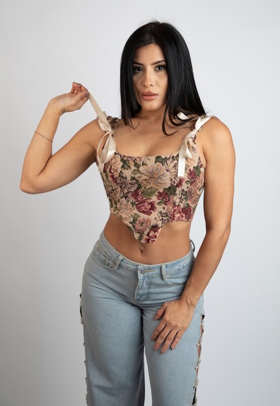 Tapestry Floral Corset