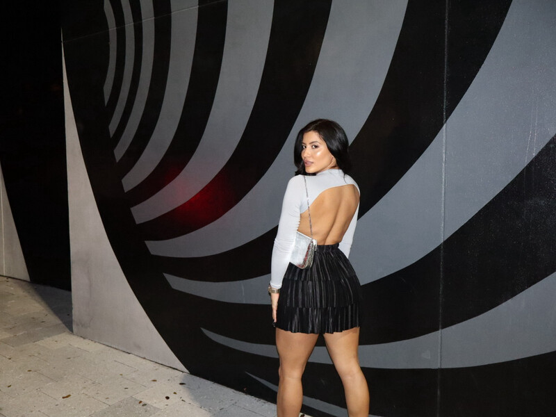 Silver Long Sleeve Bodysuit