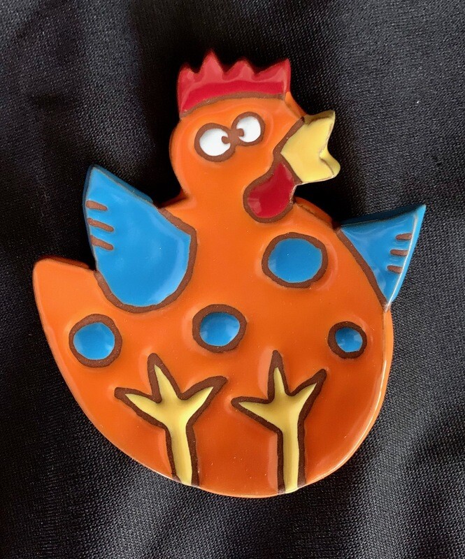 Spoonrest, Chicken, Orange