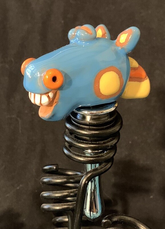 Stopper, horse, blue