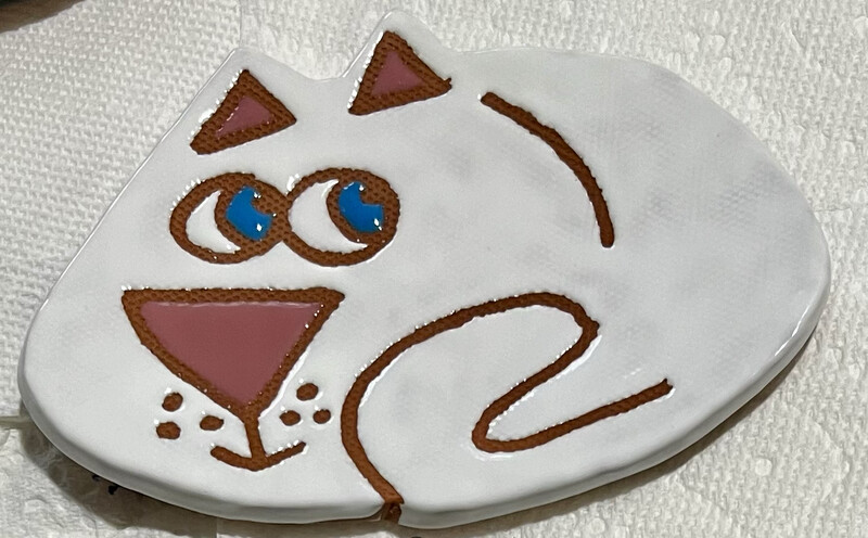 Spoonrest, Cat, White