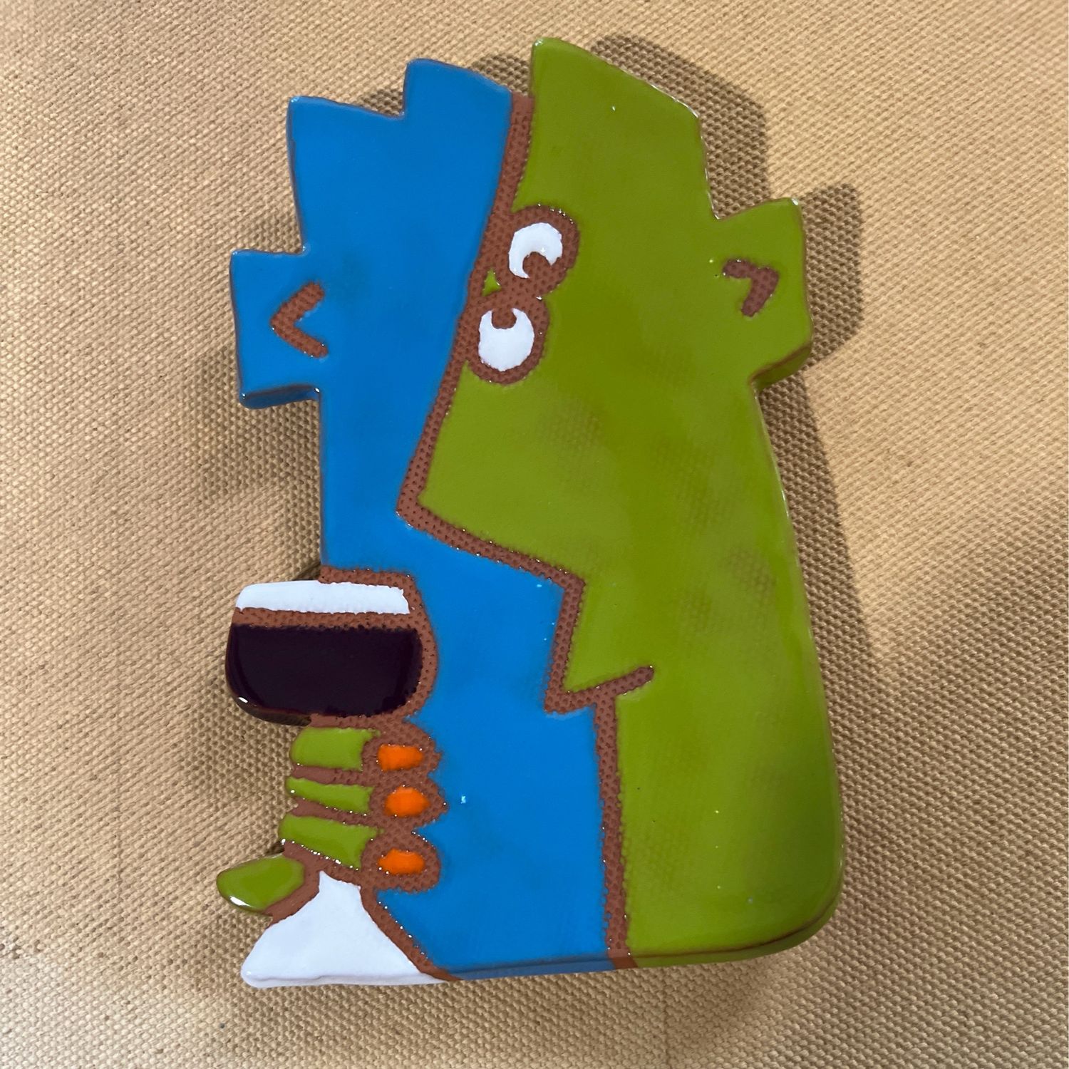 Spoonrest, Bar Babe, Green And Blue, Red Wine