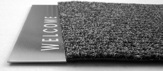 Fusmatte WELCOME Edelstahl Fusmatte WELCOME Edelstahl