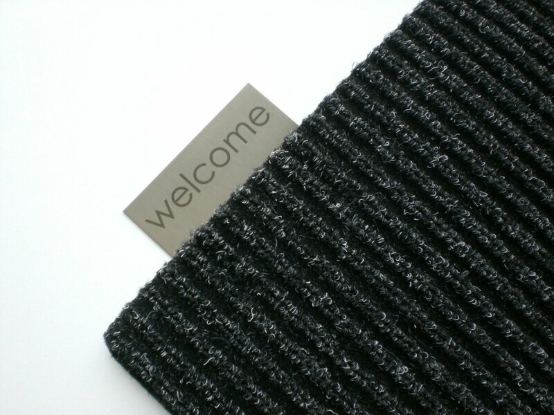 FUSSMATTE welcome Edelstahl FUSSMATTE welcome Edelstahl
