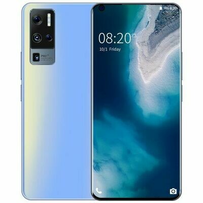 X50 Pro+ 10Core (12GB RAM, 512GB ROM+128GB Free TF Card) Android 10.0 (24MP+48MP) 5500MAh 2G/3G Smartphone-LightBlue