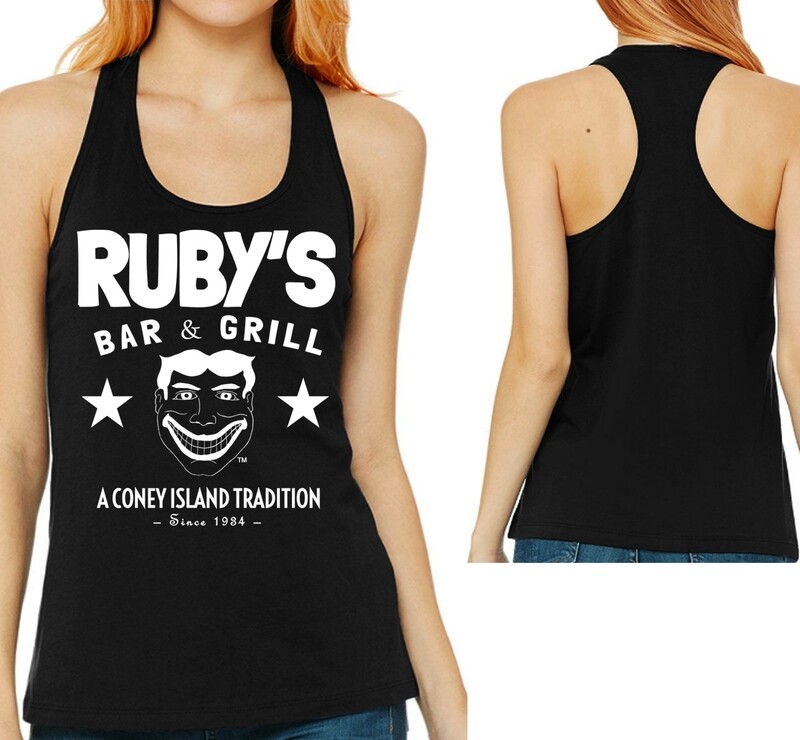 Ruby&#39;s logo tank - black - stars