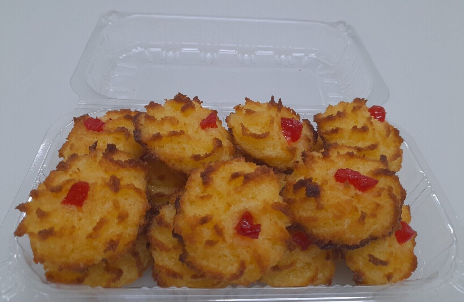 Caixa com bolos de coco