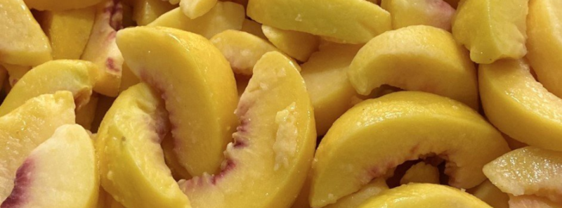 PEACH SLICED IQF 40 LB