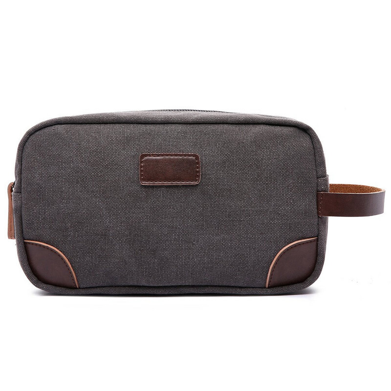 Grey Canvas Dopp