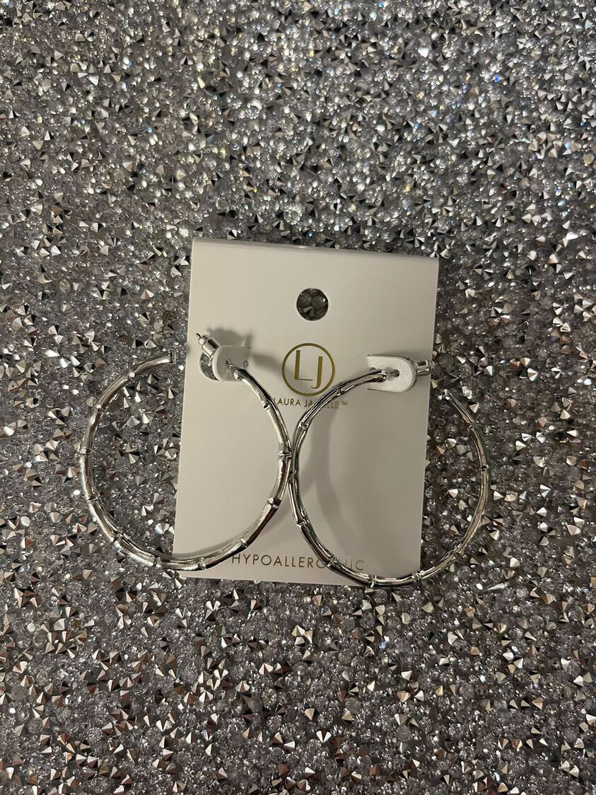 Silver Hoops