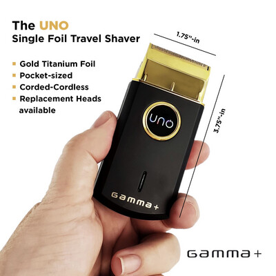 Uno Gamma+ Professional Lithium Ion Single Foil Shaver