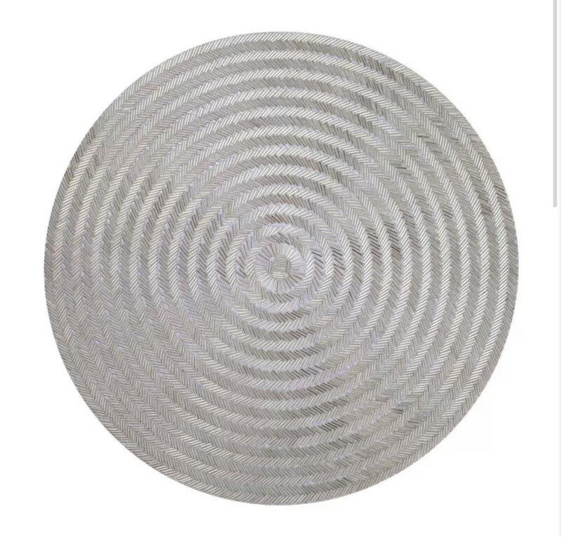 Gilded Round Beaded Placemat