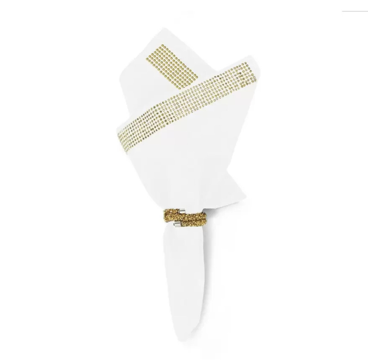 Rhinestone Edge Napkins Set of 2