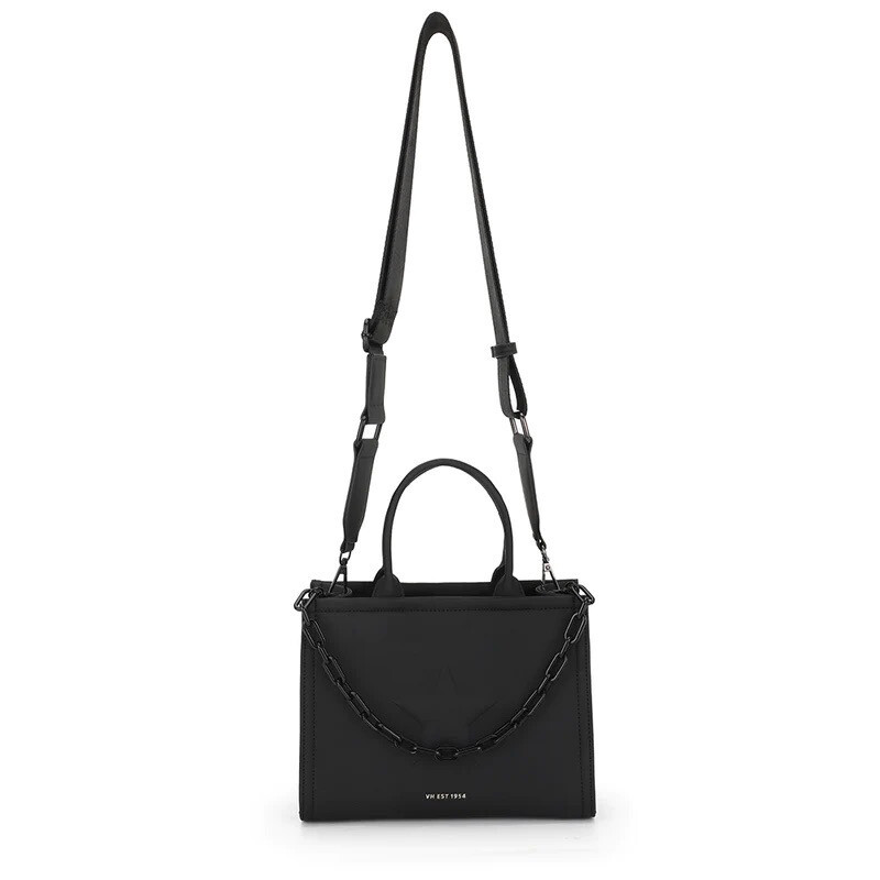 Matte Black Crossbody Handbag