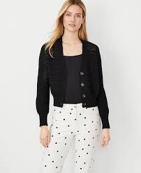 LS Textured Open Cardigan