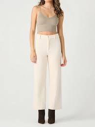 Wide Leg Corduroy Ankle Pant