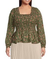 Smocked Woven Top