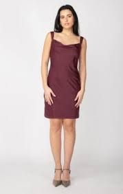 Drapeneck Mini Dress