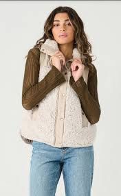 Mixed Fabric Vest