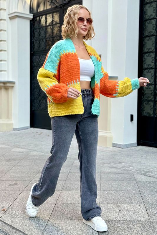 Orange Sweater Cardi