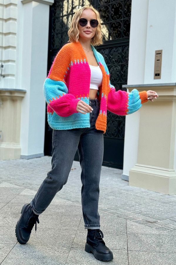 Fuchsia Sweater Cardi