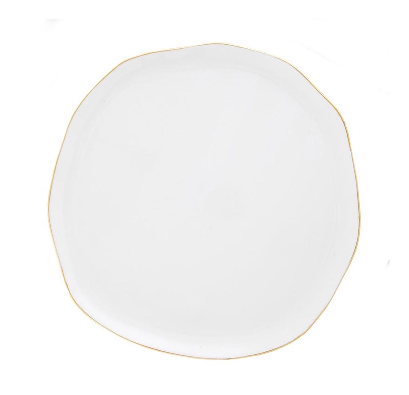 Gold Rim Organic Tray