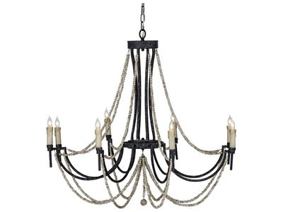 Gabby Percy 8-Light Black Empire Chandelier Gabby Percy 8-Light Black Empire Chandelier